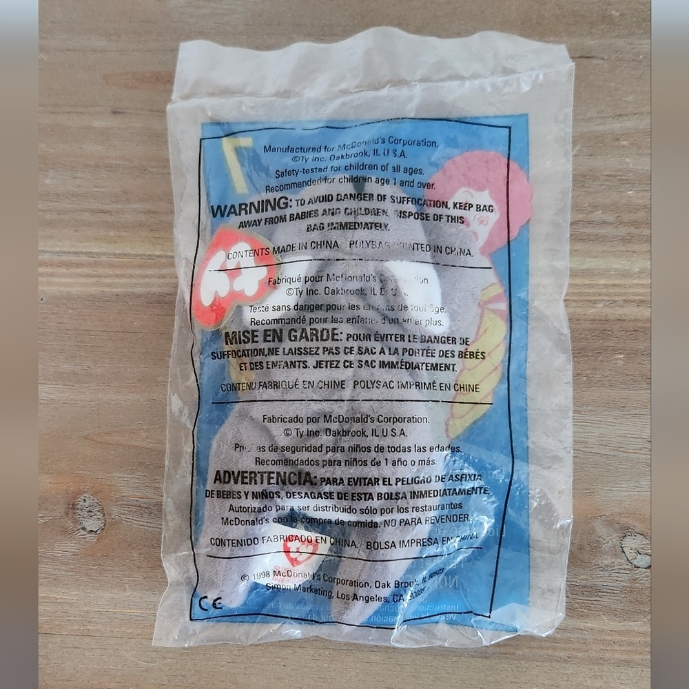 🐻 Ty Beanie Baby “Mel” – McDonald’s Exclusive 1998, Still Sealed - Picture 4 of 11